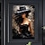 olcso Portrék-kézzel készített olajfestmény vászon fal művészeti dekoráció absztrakt alak portré divat lány lakberendezéshez tekercs nélküli keret nélküli feszítetlen festmény