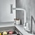 preiswerte Küchenarmaturen-herunterziehbarer Küchenhahn, 2023 neuester moderner Centerset-Einhebelmischer mit einem Loch für Küchenspüle, Wasserfall-Hochdruck-Wasserhahn mit hohem Durchfluss und Keramikventil