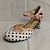 ieftine Tocuri de Damă-Pentru femei Tocuri Oxfords Bullock Pantofi Mărime Plus Size Pantofi de epocă Petrecere Birou Zilnic Buline Iarnă Toc Îndesat Vârf rotund Elegant Modă minimalism Imitație Piele Alb Gri