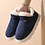 cheap Men&#039;s Slippers &amp; Flip-Flops-Men&#039;s Slippers &amp; Flip-Flops Slippers Warm Slippers Fleece lined Casual Home Synthetics Warm Slip Resistant Khaki Dark Blue Gray Fall Winter