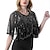 cheap Historical &amp; Vintage Costumes-Women&#039;s 1920s Shawl Wraps Beaded Sequin Gatsby Cape Evening Bolero Flapper Cover Up Roaring 20s The Great Gatsby Party Evening
