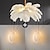 baratos Luzes pendentes-Lustre pendente de led, lindo, extra grande, 75/100cm, pena de avestruz branca, 2 peças, luz de parede, 110-240v