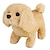 Недорогие Куклы-Интерактивная плюшевая игрушка для щенков — собака на батарейках, которая ходит, лает, с мягким и уютным мехом, плюшевый робот-животное.