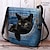 cheap Graphic Print Bags-Women&#039;s Crossbody Bag Shoulder Bag Fluffy Bag Polyester Outdoor Daily Holiday Print Large Capacity Lightweight Durable Cat Yellow Red Blue