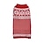 baratos Roupa para Cães-floco de neve listrado amor bola de lã tricô macio rosa vermelho suéter com capuz roupas para cães de estimação