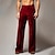 ieftine Pantaloni de rochie-Bărbați Pantaloni Pantaloni casual Pantaloni de catifea Buzunar frontal Picior drept Simplu Confort Afaceri Zilnic Concediu Modă Șic &amp; Modern Roșu-aprins Bleumarin