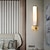 olcso LED-es falilámpák-márvány falikar hálószoba 18,8&quot;-es antik sárgaréz beltéri hosszú lineáris fali lámpaléc 2 lámpás fürdőszobai smink fali lámpatest éjjeliszekrényhez nappali előszoba veranda szállodák 110-240v