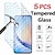cheap Samsung Screen Protectors-5 pcs Screen Protector For Samsung Galaxy S24 Ultra Plus S23 S22 S21 S20 Ultra Plus FE Tempered Glass 9H Hardness Anti-Fingerprint High Definition Explosion Proof 3D Touch Compatible