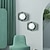 abordables Apliques de pared para interior-Aplique de pared, lámpara de pared de metal macaron contemporánea, pantalla de globo de cristal redondo, accesorio de montaje en pared, 110-240v