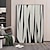 cheap Abstract Paintings-Wall Art Black White Paintings On Canvas Hand-painted Contemporary Art Painting Canvas Minimalist Abstract Painting For Living Room Home Wall Decor
