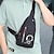 billige universal telefontaske-1 stk. lille brysttaske i nylon til mænd, fannypack, crossbody-taske, lysende brysttaske til udendørs sport og fritid