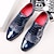 cheap Men&#039;s Oxfords-Men&#039;s Oxfords Derby Shoes Party Heels Party Collections Height Increasing Shoes Business British Christmas Party &amp; Evening Xmas PU Lace-up Black Red Blue Spring Fall