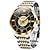 tanie Zegarki mechaniczne-OLEVS Męskie zegarek mechaniczny Luksusowy Duża tarcza Moda Biznes Nakręcanie automatyczne Świecący Kalendarz WODOSZCZELNOŚĆ Stal Zobacz