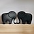 ieftine Statui-statuie elefant decor acasă - sculpturi de colecție din rășină modernă de animale, cadouri de noroc pentru femei și mamă, accent figurine elefanți pentru sufragerie, birou, dormitor, birou, raft cu
