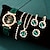 baratos Relógios Quartz-6 pçs/set relógio feminino luxo strass relógio de quartzo estrela do vintage relógio de pulso analógico &amp; conjunto de joias presente para a mãe dela