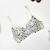 voordelige Bovenkanten-Y2K jaar 2000 Set beha en slipje Push up beha Gothic meisje Strass Diamant Dames Carnaval Maskerade Feest Nachtclub Clubkleding Beha