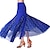 abordables Ropa de baile de salón-Baile de Salón Faldas Estampado Color Puro Corte Mujer Rendimiento Entrenamiento Cintura Alta Poliéster
