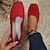 זול נעלים שטוחות לנשים-בגדי ריקוד נשים שטוחות מידות גדולות נעלי Flyknit יומי צבע אחיד שטוח בוהן עגולה קלסי נוחות אריגה מעופפת לואפר שחור אדום כחול