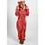 abordables Vêtements de nuit-pyjama grenouillère pour femme en peluche polaire oreilles d&#039;ours à capuche rouge pleine longueur hiver chaleur confortable vêtements de détente zippés vêtements de nuit décontractés pour la maison