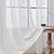 cheap Sheer Curtains-Leaf  Embroidery Semi Sheer Curtain White Sheer Rod Pocket Curtain Set Window Panel Voiles Drape for Girls Room/Kids Room/Nursery/Living Room 1 Panel