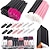 cheap Beauty Tools-Disposable Makeup Applicators Accessories Kit Makeup Artist Supplies with Mixing Tray Mascara Wands, Lip Brushes, Hair Clips Triangle Puff for Face with Storage Box