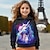 cheap Girl&#039;s 3D Hoodies&amp;Sweatshirts-Girls&#039; 3D Unicorn Hoodie Pullover Long Sleeve 3D Print Spring Fall Active Fashion Cute Polyester Kids 3-12 Years Hooded Outdoor Casual Daily Regular Fit