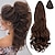 cheap Ponytails-Ponytail Extension Claw 18 Curly Wavy Clip in Hairpiece Ponytail Hair Extensions Long Pony Tail Synthetic for Women Ash blonde mix Ginger Brown