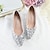 cheap Wedding Shoes-Wedding Shoes for Bride Bridesmaid Women Closed Toe Pointed Toe Silver Rainbow Blue Green Colorful PU Pumps With Rhinestone Crystal Kitten Heel Low Heel Wedding Party Valentine&#039;s Day