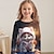 お買い得  女の子の 3d T シャツ-女の子 3D 猫 Ｔシャツ シャツ 長袖 3Dプリント 秋 冬 活発的 ファッション かわいいスタイル ポリエステル 子供 3〜12年 クルーネック アウトドア カジュアル 日常 レギュラー