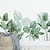 tanie Naklejki ścienne-Naklejka ścienna zielony żółw tylny liść listwa przypodłogowa naklejka ścienna kreatywna dekoracja domu samoprzylepne malowanie