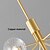 Χαμηλού Κόστους Σχέδιο Sputnik-9-Light 110 cm Σχεδίαση φανάρι Σχέδιο νησιών Κρεμαστά Φωτιστικά Χαλκός Γυαλί Καλλιτεχνικό στυλ Κομψό Ορείχαλκος Μοντέρνα Σκανδιναβικό στυλ 110-120 V 220-240 V