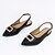 cheap Women&#039;s Flats-Women&#039;s Flats Mules Slip-Ons Plus Size Loafer Mules Soft Shoes Daily Flat Heel Pointed Toe Elegant Fashion Comfort Faux Leather Ankle Strap Black