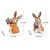 cheap Outdoor Lighting-Solar Ornament Rabbit Flowers Garden Light, Cute Cat Garden Light for Gardening Decoration Funny Entrance Light, Solar Garden Statue Rabbit Figurine Garden