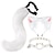 billige photobooth rekvisitter-håndlaget imitasjon katt øre hår bøyle reve hale tilbehør anime dyr øre dyr hale dress krage hår klips