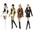 cheap Dolls Accessories-11inch Dress Up Doll Supermodel Xinyi Clothing Leather Pantsboot Set Four Piece Doll Clothing Set