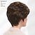 Χαμηλού Κόστους παλαιότερη περούκα-κλασική κοντή περούκα με αξιοζήλευτο όγκο και ανάγλυφες στρώσεις/πολυτονικές αποχρώσεις ξανθού ασημί καφέ και κόκκινου