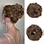 billige Chignons (nakkeknude)-rodet knolde hårstykke bølget krøllet falske hårboller syntetisk scrunchie rodet knold naturlige extensions opsatte hårstykker til kvinder