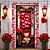Недорогие Дверные чехлы-День святого Валентина медвежьи сердечки дверные покрытия фреска декор дверной гобелен дверной занавес украшение фон дверной баннер съемный для входной двери в помещении и на открытом воздухе