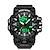 levne Digitální hodinky-SANDA Muži Digitální hodinky Venkovní Sportovní Módní Obchodní Svítící Budík Kalendář Chronograf Silikon Hodinky