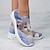 preiswerte Grafische Druckschuhe-Damen Turnschuhe Slip-Ons Schuhe bedrucken Schuhe drucken Flyknit Schuhe Outdoor Täglich Katze 3D Flacher Absatz Modisch Brautkleider schlicht Fliegendes Weben Rosa Blau Grün