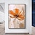 halpa Kukka-/kasvitaulut-mintura käsintehty abstrakti kukka öljymaalauksia kankaalle seinätaide koriste moderni kuva kodin sisustukseen rullattu kehyksetön venyttämätön maalaus