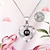 cheap Valentine&#039;s Day for Lover-Women&#039;s Day Gifts Valentine&#039;s Day 100 Languages Pure Silver Projection Necklace Women&#039;s Jewelry Eternal Flower Gift Box Christmas and Valentine&#039;s Day Gift Mother&#039;s Day Gifts for MoM
