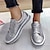 cheap Women&#039;s Sneakers-Women&#039;s Sneakers Bling Bling Shoes Fantasy Shoes Platform Sneakers Outdoor Daily Color Block Sparkling Glitter Platform Flat Heel Round Toe Fashion Sporty Casual Walking Glitter Loafer Silver Black