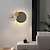 economico Applique da parete-lampada da parete orologio 48 cm decorazione della casa moderne lampade da parete a led compatibili con studio soggiorno comodino camera da letto 110-240 v