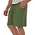 cheap Linen Shorts-Men&#039;s Shorts Linen Shorts Summer Shorts Drawstring Elastic Waist Straight Leg Plain Comfort Breathable Short Casual Daily Holiday Fashion Classic Style Black Army Green