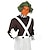 cheap Movie &amp; TV Theme Costumes-Charlie and the Chocolate Factory Wonka Oompa Loompa Cosplay Costume Men&#039;s Women&#039;s Movie Cosplay Cosplay White 1 Top Pants Gloves Halloween Carnival Masquerade Polyester With Costume Wig