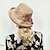 voordelige Feesthoeden-hoeden fiber fedora hoed slappe hoed strohoed casual dagelijkse kleding mode casual met pure kleur hoofddeksel hoofddeksels