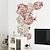 Недорогие Стикеры на стену-Наклейки на стену с цветами, настенные художественные наклейки, декоры, съемные наклейки для спальни, гостиной, столовой