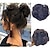 cheap Chignons-Claw Clip Messy Hair Bun Hair Scrunchies Extension Curly Wavy Messy Synthetic Clip in Claw Chignon for women Updo Hairpiece