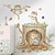 billige Vægklistermærker-nordisk akvarel håndmalet sød kat rød fugl wallsticker stue soveværelse sofa baggrund dekoration sticker 1stk 30*90cm*2stk